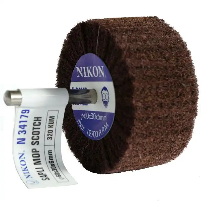 Nikon N34179 60x30x6mm 320 Kum Non Woven Saplı Mop Zımpara