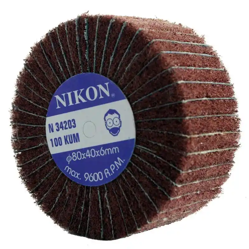 Nikon N34203 80x40x6mm 100 Kum Non Woven Saplı Kombi Mop Zımpara