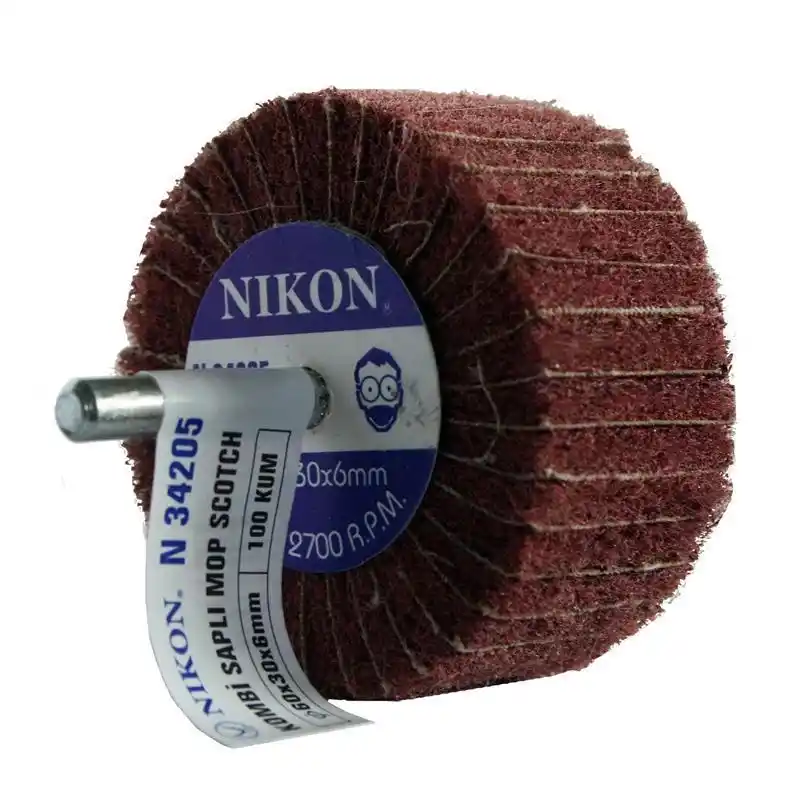 Nikon N34205 60x30xmm 100 Kum Non Woven Saplı Kombi Mop Zımpara