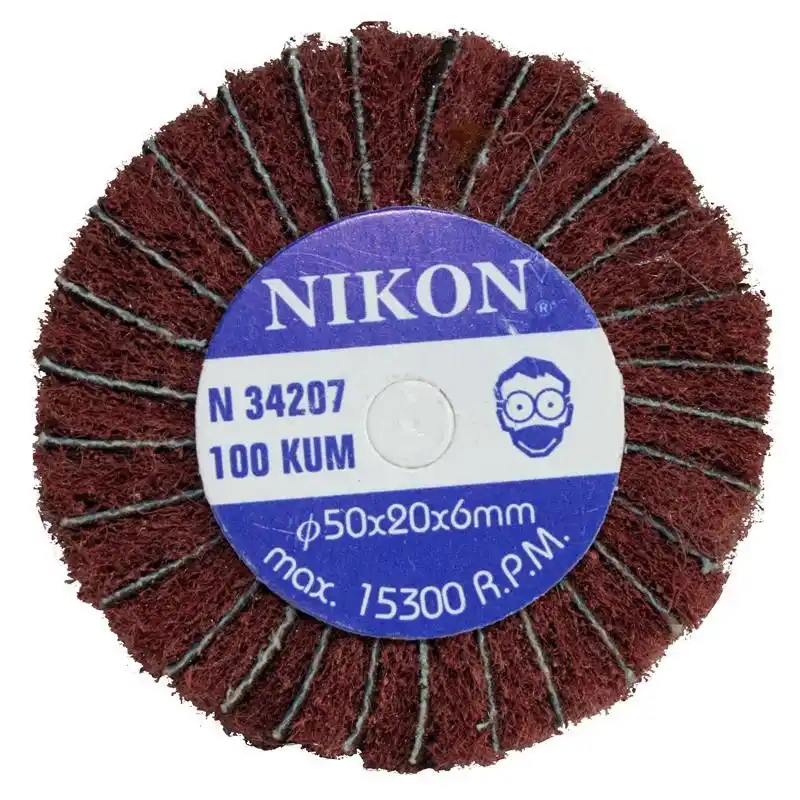 Nikon N34207 50x20x6mm 100 Kum Non Woven Saplı Kombi Mop Zımpara