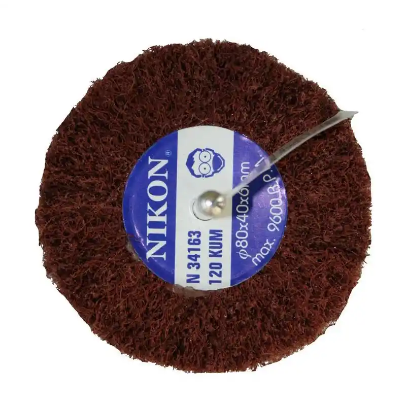 Nikon NIK34163 80x40x6mm 120 Kum Non Woven Saplı Mop Zımpara