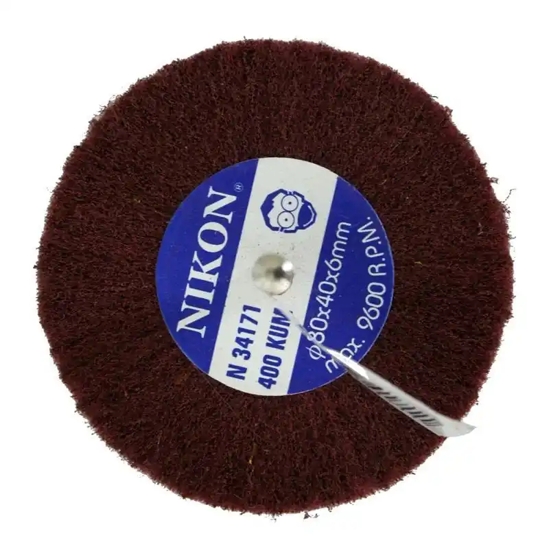 Nikon NIK34171 80x40x6mm 400 Kum Non Woven Saplı Mop Zımpara