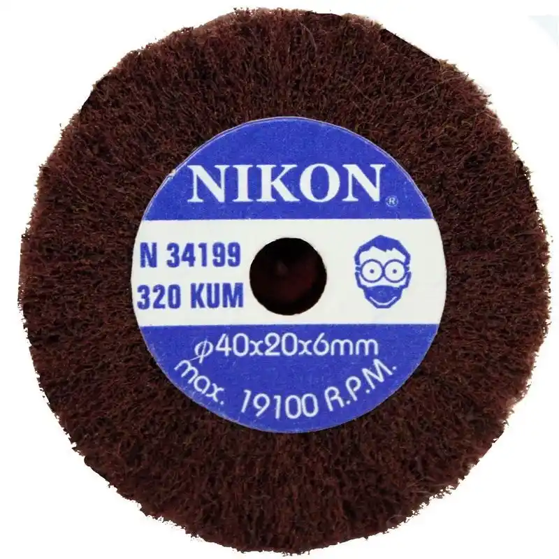 Nikon NIK34199 40x20x6mm 320 Kum Non Woven Saplı Mop Zımpara