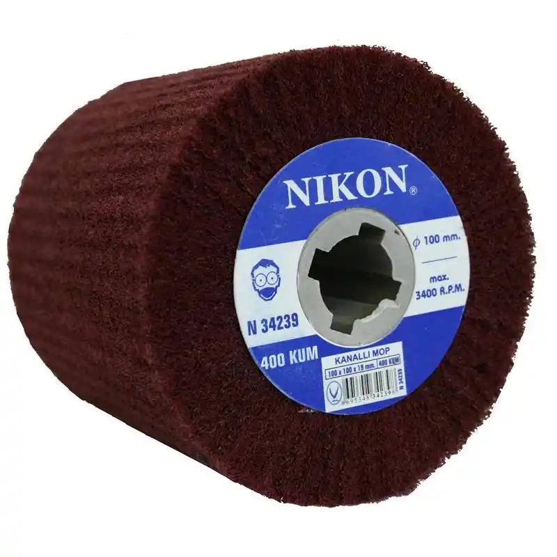 Nikon NIK34239 100x100x19mm 400 Kum Non Woven Kanallı Mop Zımpara