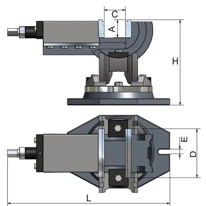 Optimum 3354175 MV3-75 3 Açılı Mengene