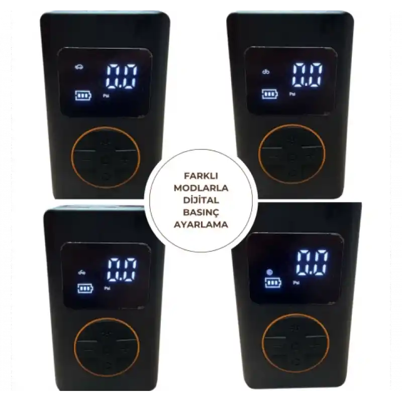 Pars PR 1080 Şarjlı Dijital Lastik Şişirme Pompası