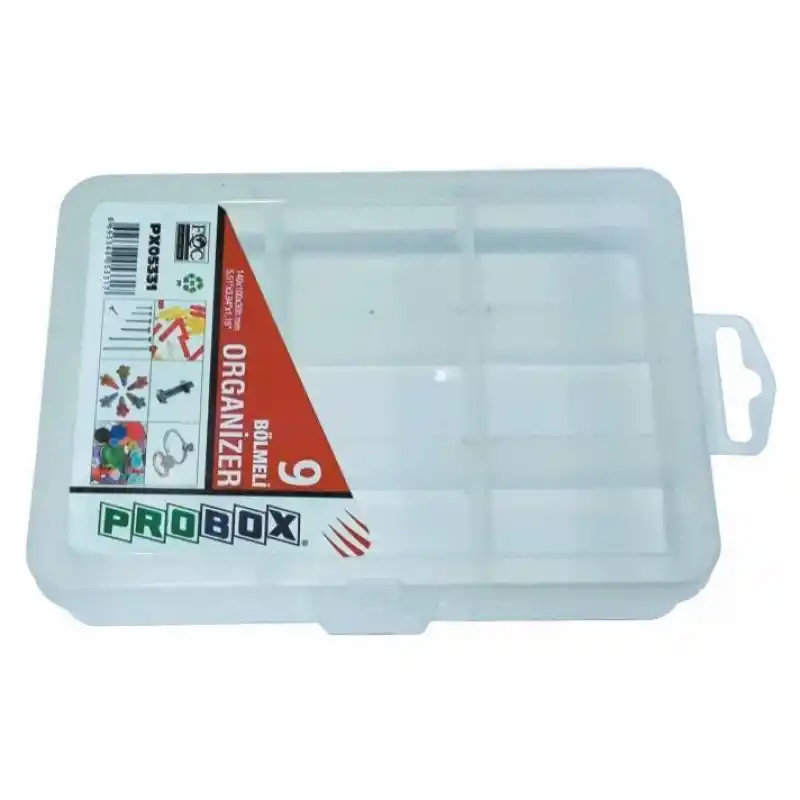 Probox PX05331 9 Bölmeli Organizer Kutu