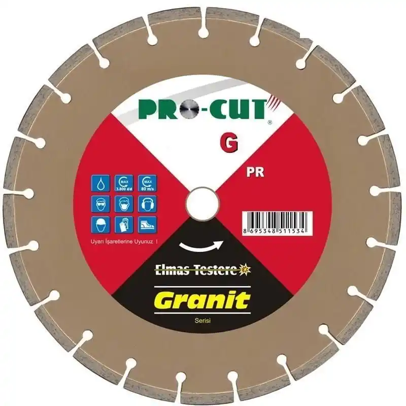 Procut 51147 300GY 300mm Sulu Kesim Granit Elmas Testere