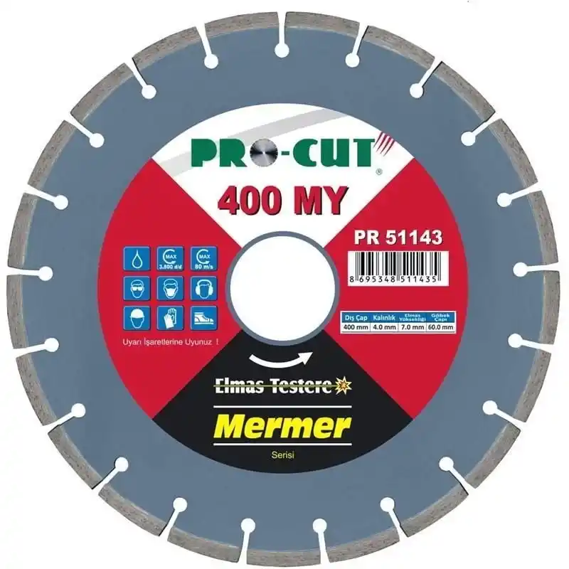 Procut PR51143 400MY 400mm Sulu Kesim Mermer Elmas Testere