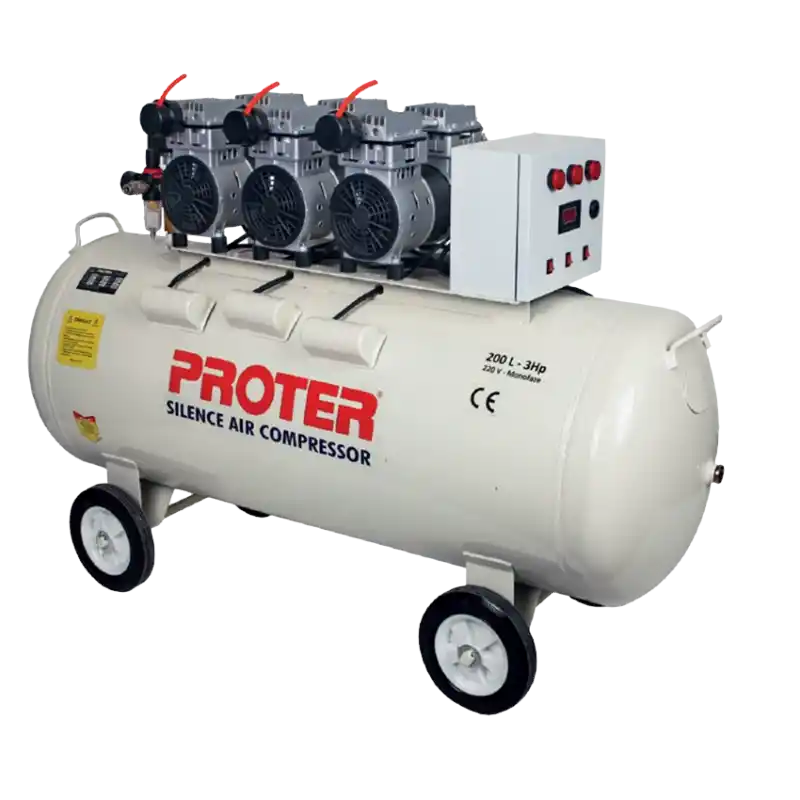 Proter PR 203 S 200 Lt 3 Hp Sessiz Yağsız Hava Kompresörü