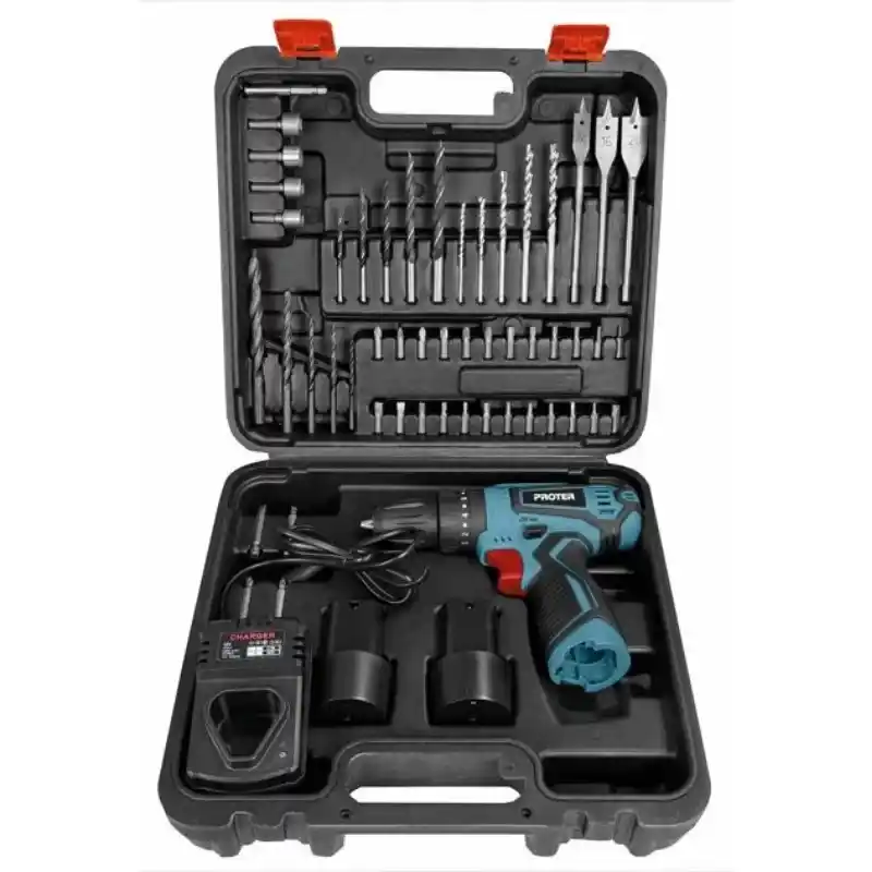 Proter Pst 352 Kit Akülü Darbeli Matkap Seti 52 Parça