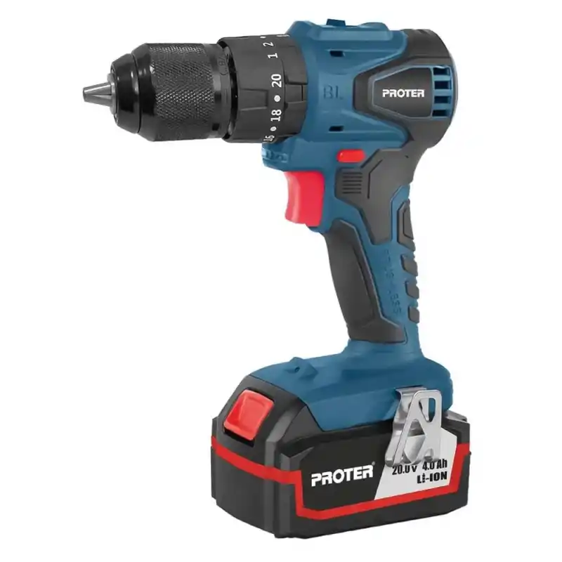 Proter PST 544 BL 20V Akülü Darbeli Matkap 4.0Ah