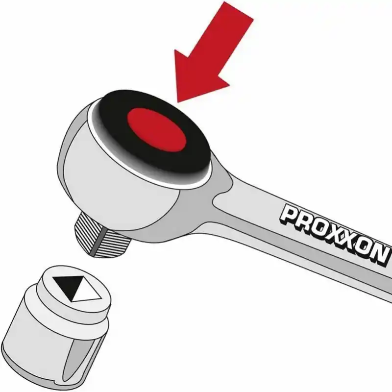 Proxxon 23020 ¼ ve ½ Cırcır Kollu 27 Parçalı Lokma Takımı
