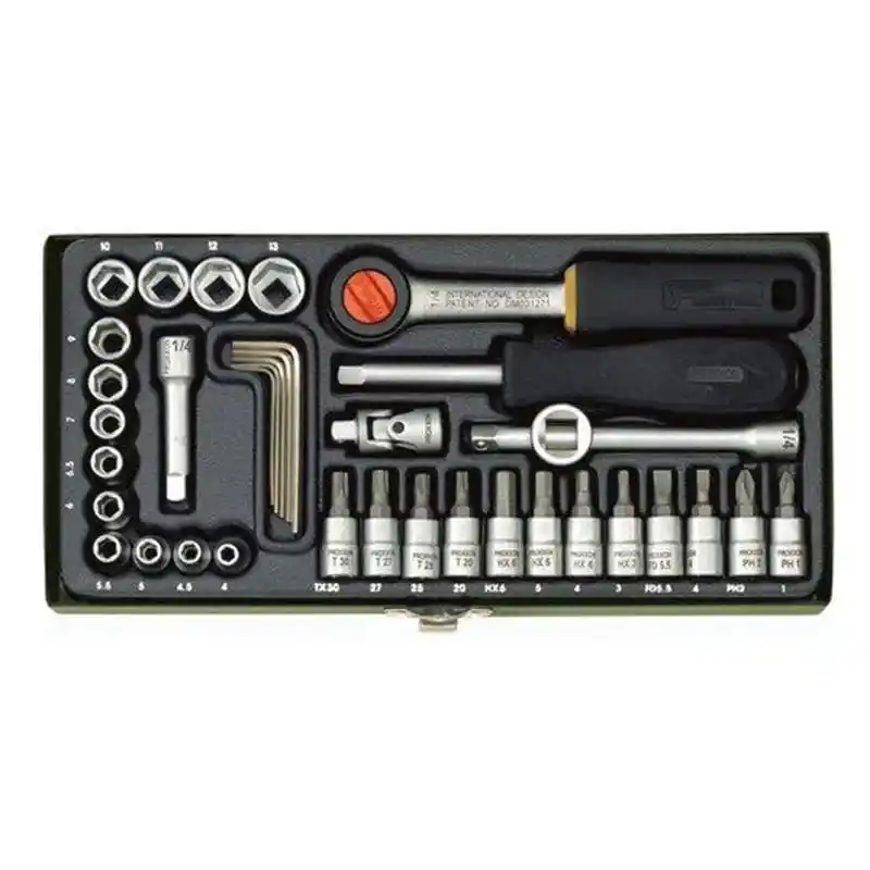 Proxxon 23080 1/4 36 Parçalı Lokma ve Bits Takımı