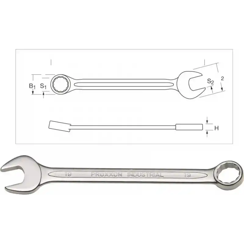 Proxxon 23922 22mm İnce Kombine Anahtar