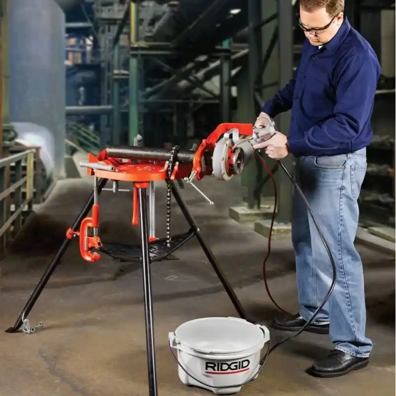 Ridgid 36273 TRISTAND 460-6 Taşınabilir 3 Ayaklı Zincirli Boru Mengene 1/8-6