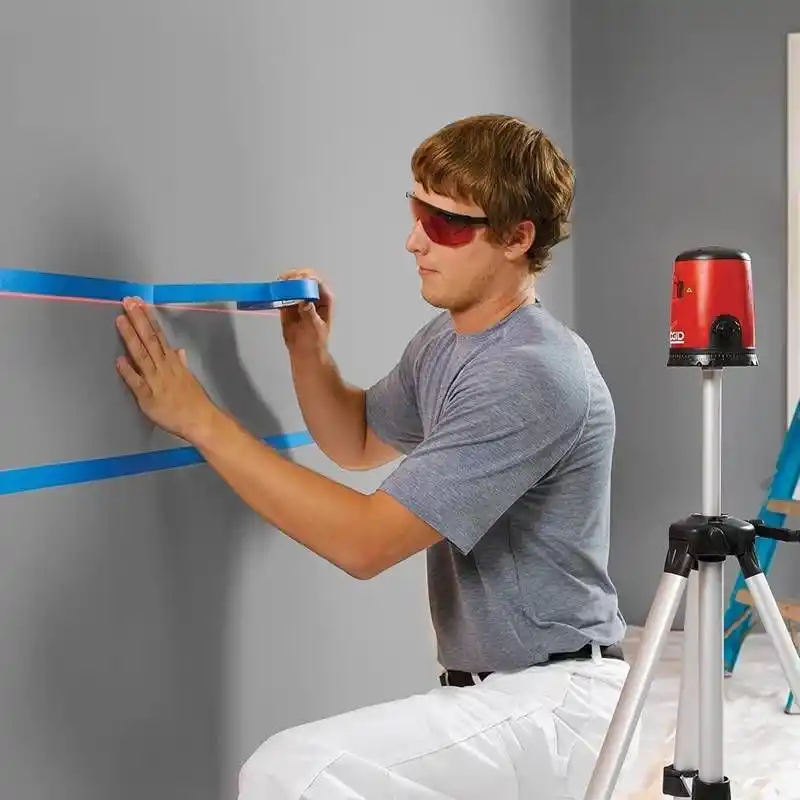 Ridgid 38758 Micro CL-100 Otomatik Çapraz Çizgi Lazer Hizalama Distomot Seti