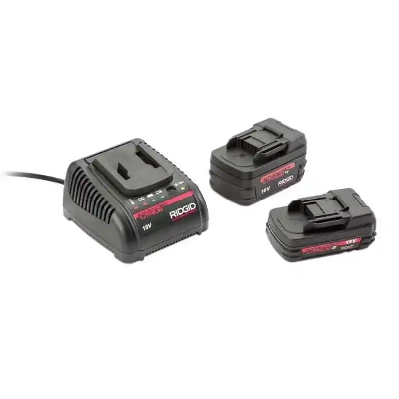 Ridgid 45433 ST-330 için 2 Adet 18V Akü ve 1 Adet Şarj Cihazı Seti