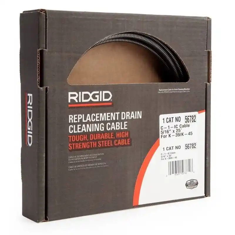 Ridgid 56782 C-1IC Model K-45AF-5 Kanal Açma 8 mm Yedek Spiral 7.6 mt