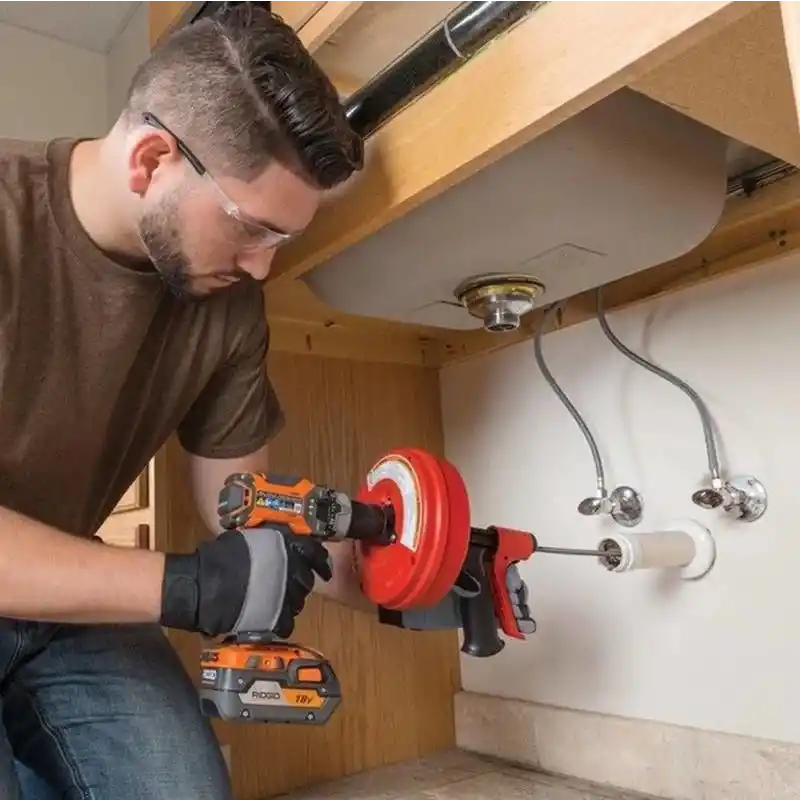 Ridgid 57043 Power Spin El Tipi Otomatik Beslemeli Kanal Açma Temizleme