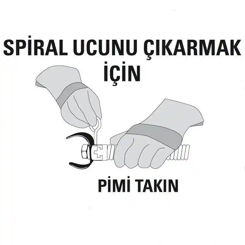 Ridgid 61770 T-15A Kanal Açma Genişleyen Kesici Spiral Uç 4-6 110-150 mm