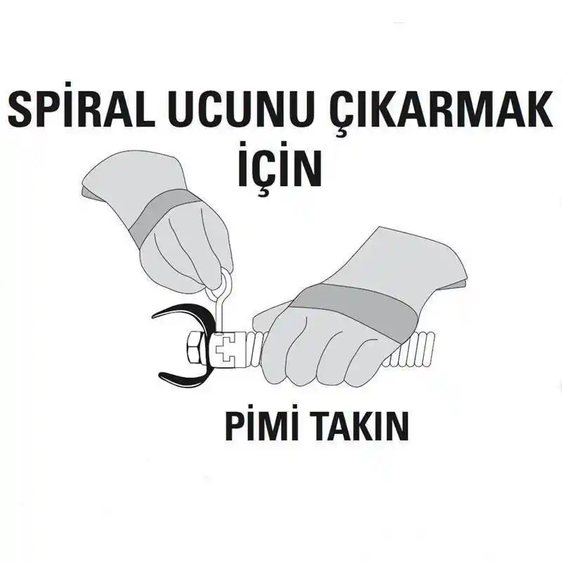 Ridgid 61825 T-15B Kanal Açma Genişleyen Kesici Spiral Uç 6-8 150-200 mm