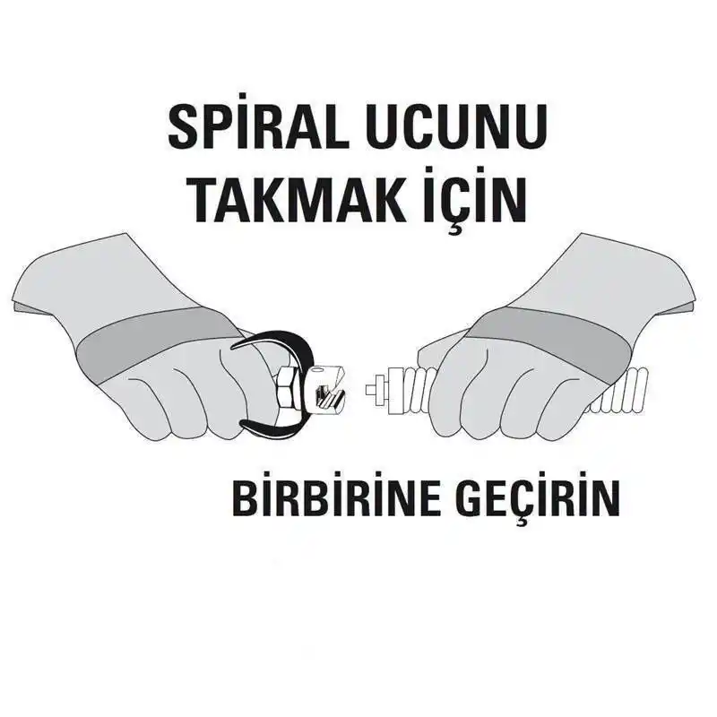 Ridgid 63045 T-213 Kanal Açma 4 Bıçaklı Kesici Spiral Uç 1 25 mm