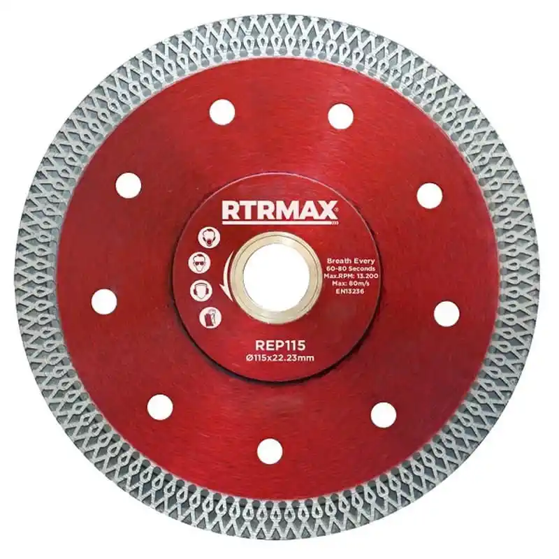 Rtrmax REP115 115 Çapraz Dişli Hassas Kesim Elmas Testere İnce
