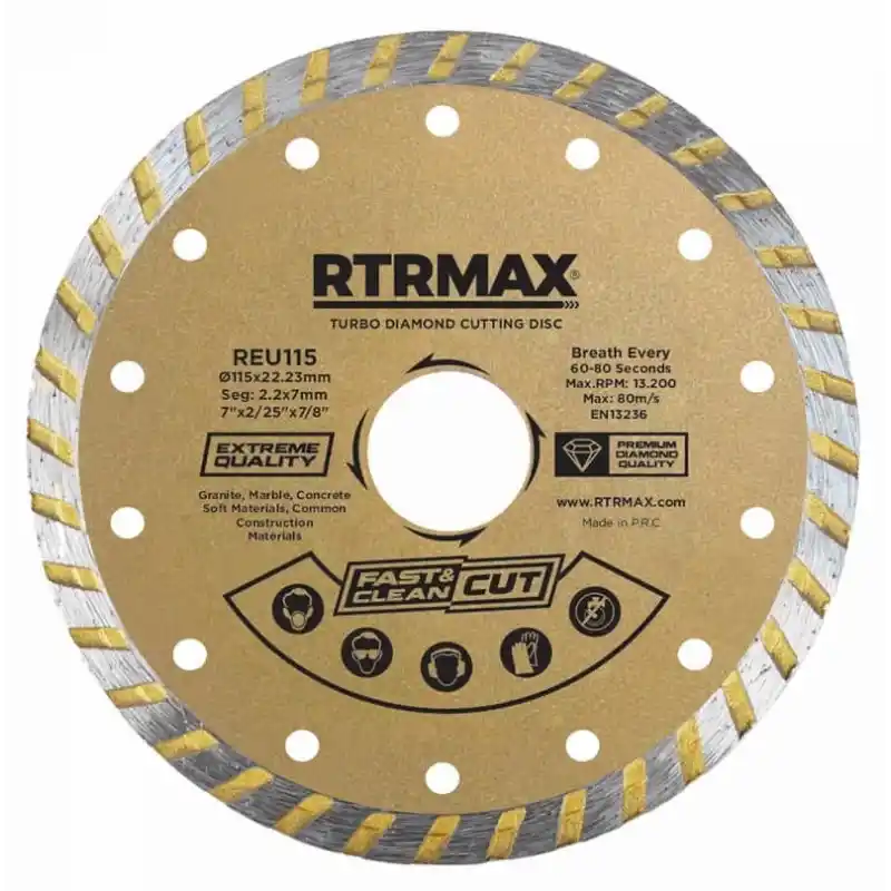 Rtrmax REU115 115mm Turbo Elmas Testere