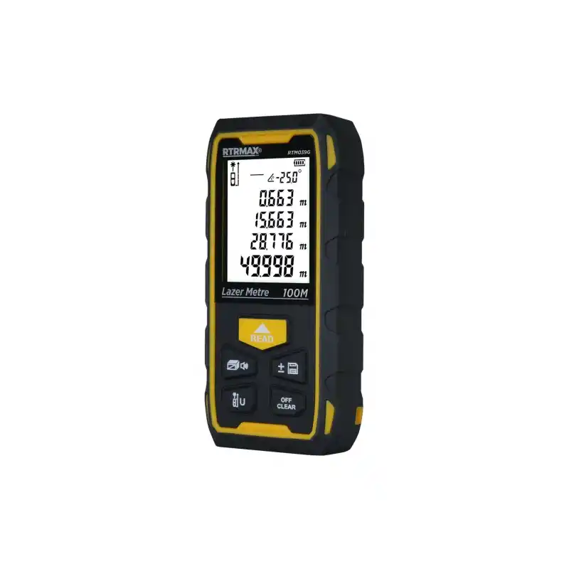 Rtrmax RTM039G Akülü Lazer Metre 100 Mt