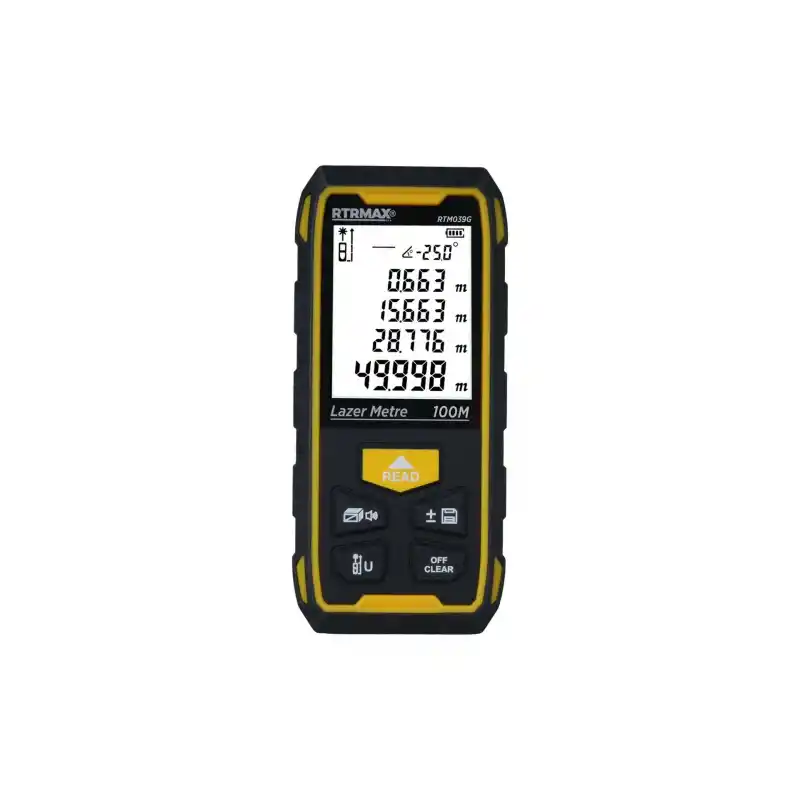 Rtrmax RTM039G Akülü Lazer Metre 100 Mt
