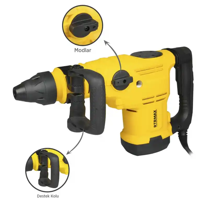Rtrmax RTM271 Sds Max Kırıcı ve Delici 11.5 Kg