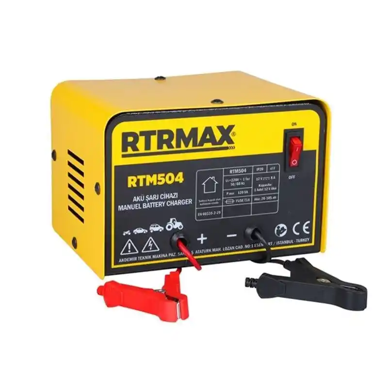 Rtrmax RTM504 Akü Şarj Cihazı 8A 12V 20-105Ah