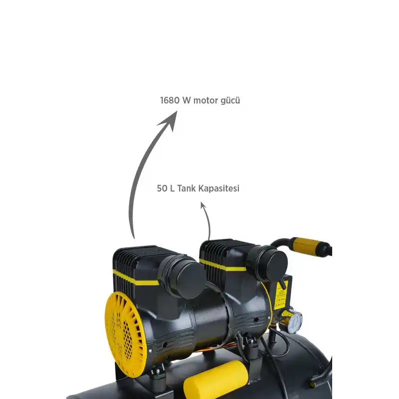 Rtrmax RTM7450 50 Lt 2 Hp Yağsız Hava Kompresörü