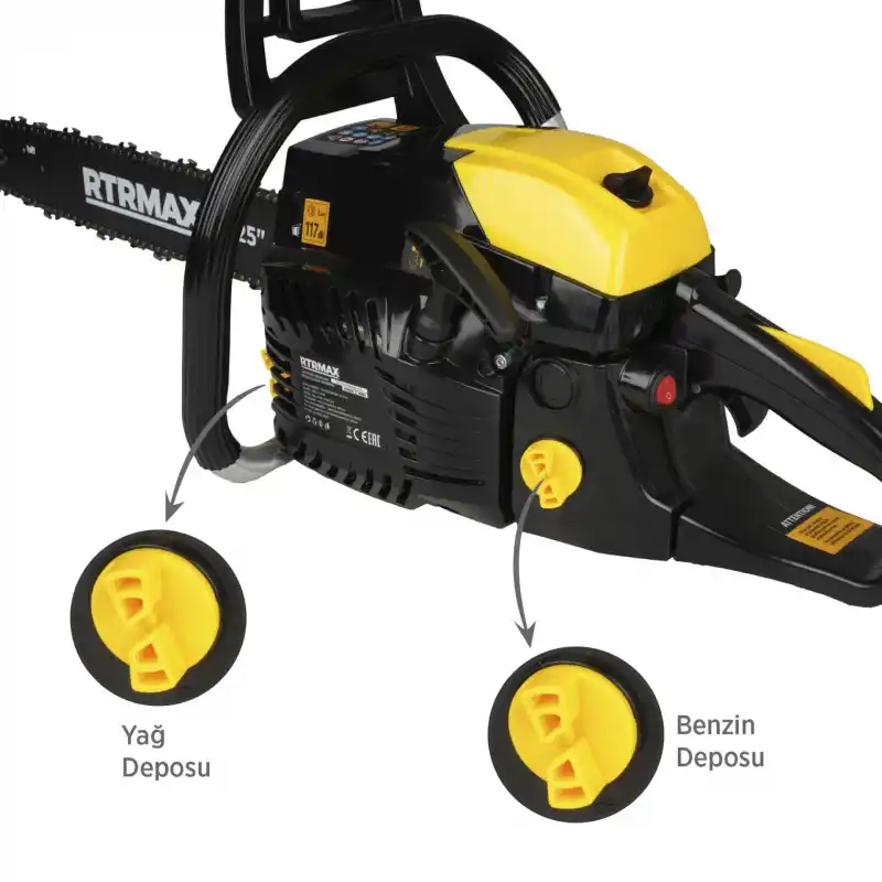 Rtrmax RTM960 Benzinli Ağaç Kesme Motoru 3 Hp