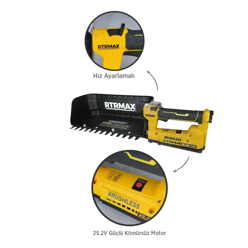 Rtrmax RTM9653 Akülü Çay Toplama Makinesi