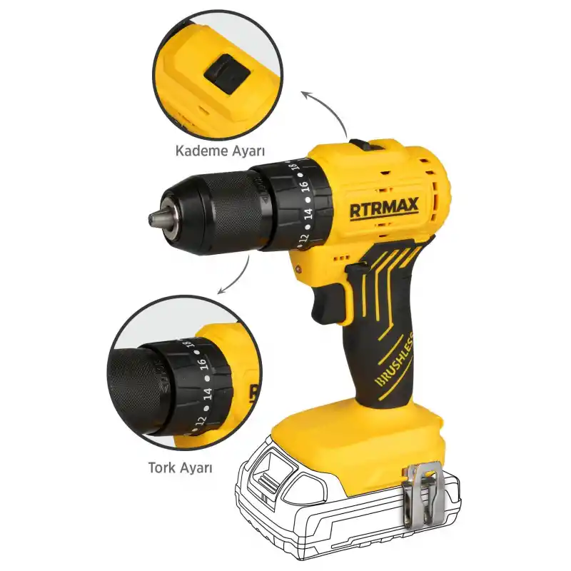 Rtrmax RTS5012B Solo Akülü Darbeli Matkap