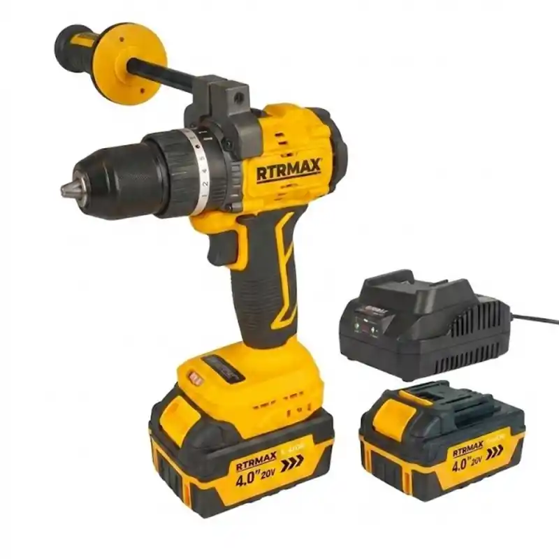 Rtrmax RTS5015HP Akülü Darbeli Matkap 2x4,0 Ah 20V