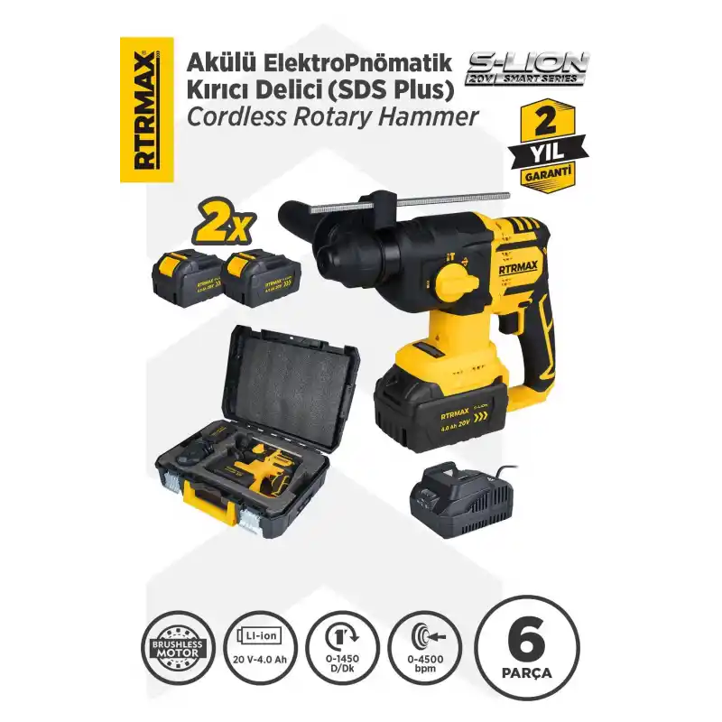 Rtrmax RTS5040 Akülü Kırıcı Delici