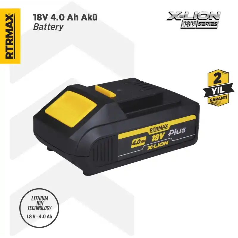 Rtrmax RTX1804P X-Lion Plus Akü Yedek Batarya 4.0 Ah