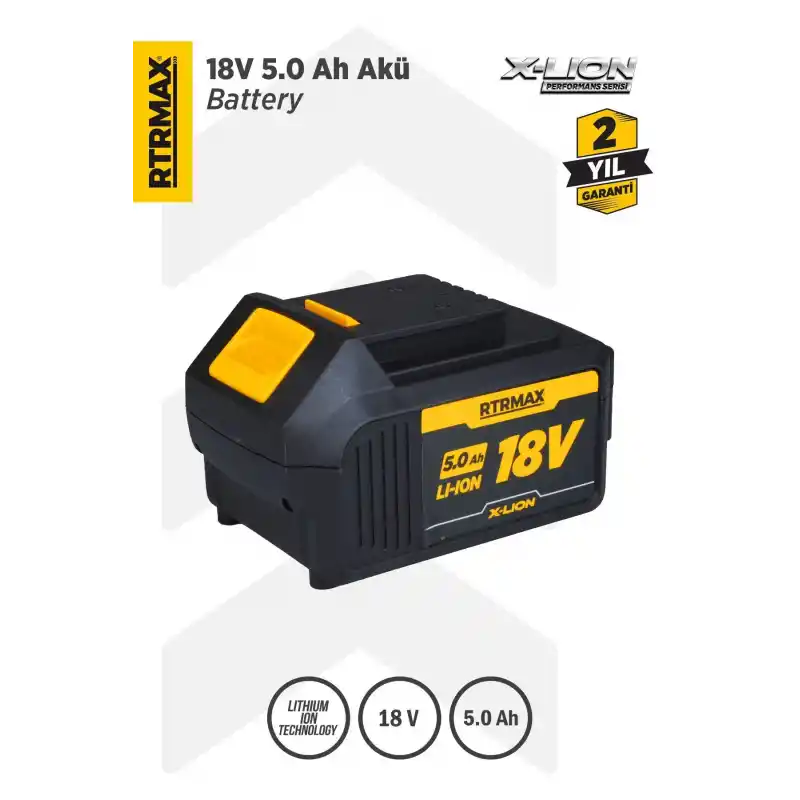 Rtrmax RTX1805 Akü Yedek Batarya 5.0 Ah