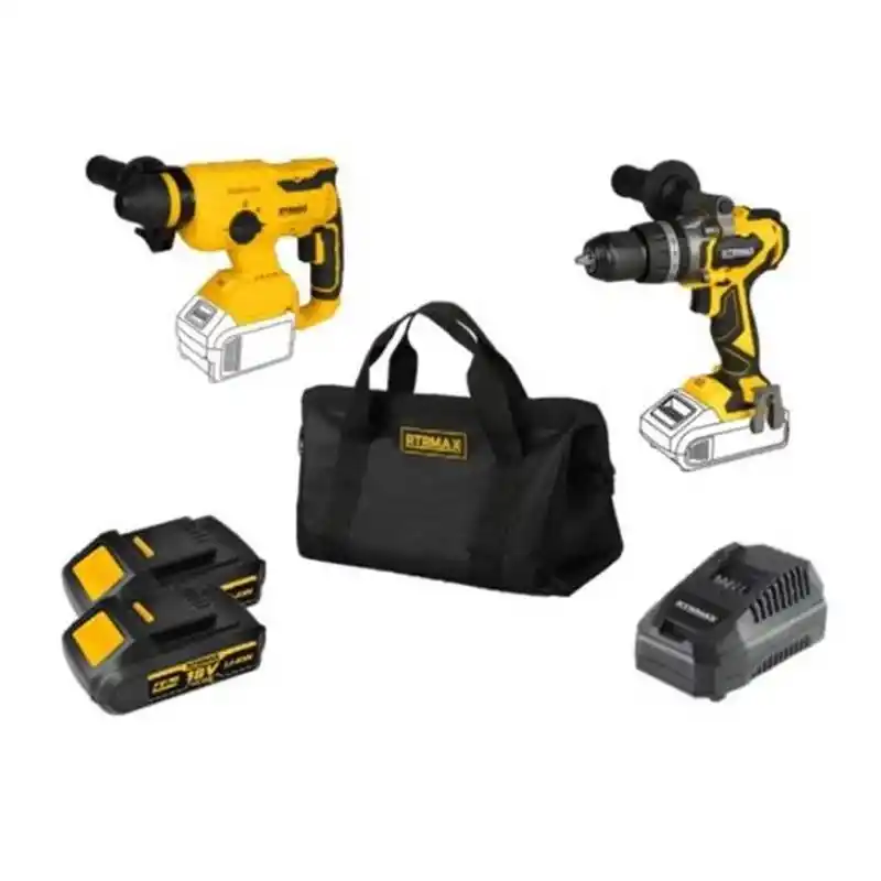Rtrmax RTX3010B Akülü Darbeli Matkap+RTX2095B Kırıcı Delici Seti