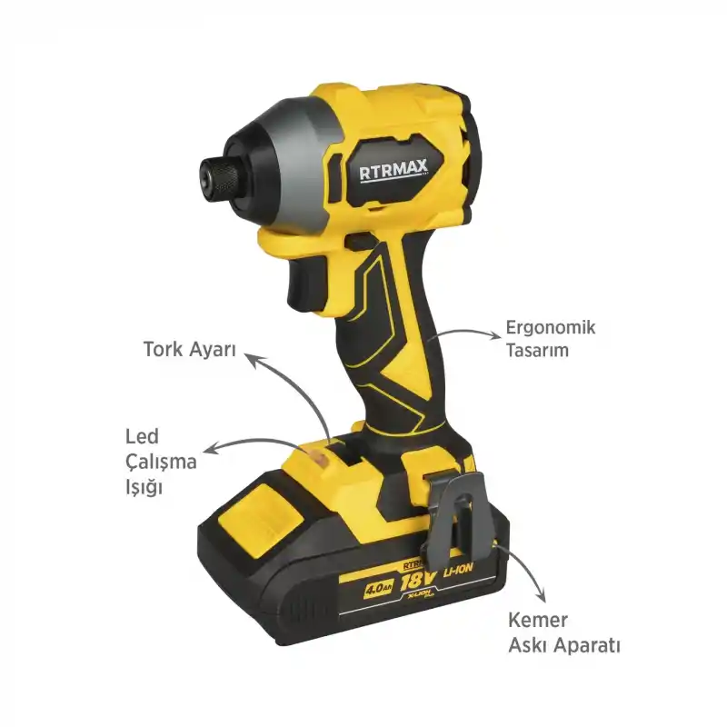 Rtrmax RTX3050 Akülü Torklu Vidalama 230Nm