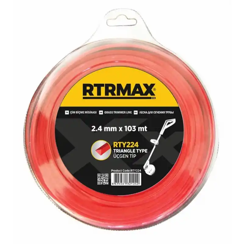 Rtrmax RTY233 3.3mmx55m Kırmızı Üçgen Tırpan Misinası