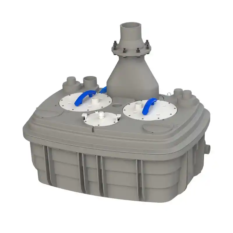 Sanihydro Sanicubic 2 VX Çift Motor Monofaze Foseptik Öğütücü Tahliye İstasyonu 120 Litre.