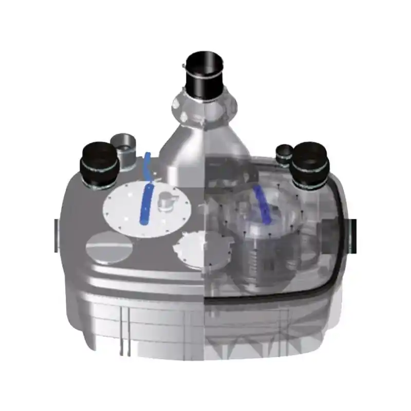 Sanihydro Sanicubic 2 VX Çift Motor Trifaze Foseptik Öğütücü Tahliye İstasyonu 120 Lt.