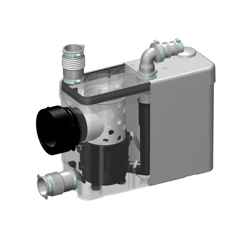 Sanihydro Sanipack 1 Asma Klozet +3 Ünite Öğütücü Tahliye Cihazı