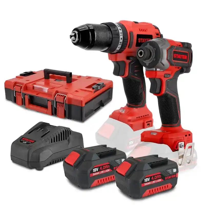 Stayer 3594 Akülü Matkap ve Darbeli Torklu Akülü Vidalama Seti