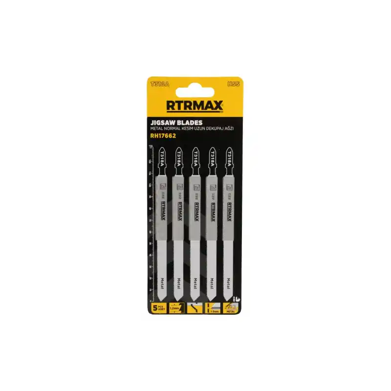 Rtrmax RH17662 Metal Uzun Dekupaj Bıçağı