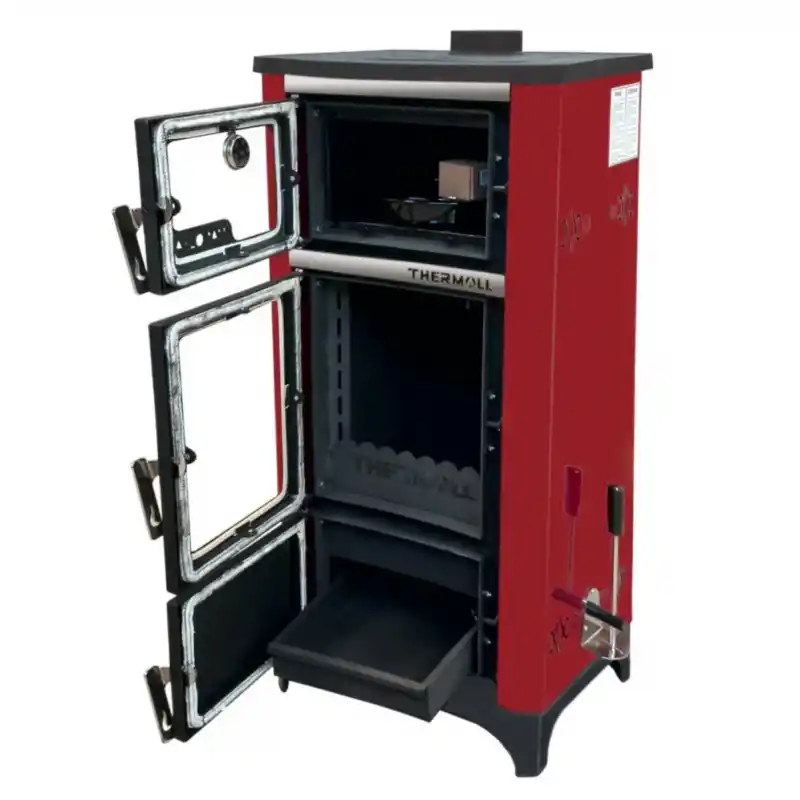 Thermall T-25 Dşk Dikey Şömine Fırınlı Kat Kalorifer Sobası